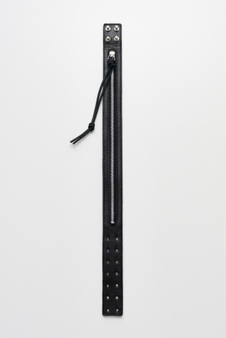 Our Legacy - Zipped Choker Malleable Black Bull Hide