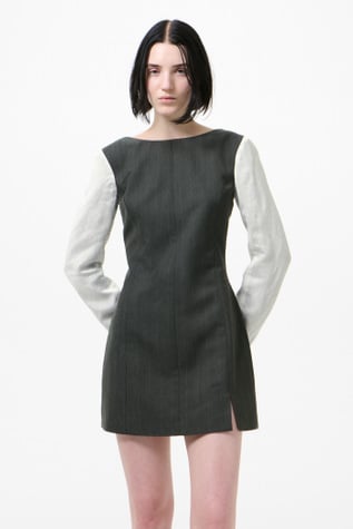 Firm Dress Shark Pinstripe Herringbone