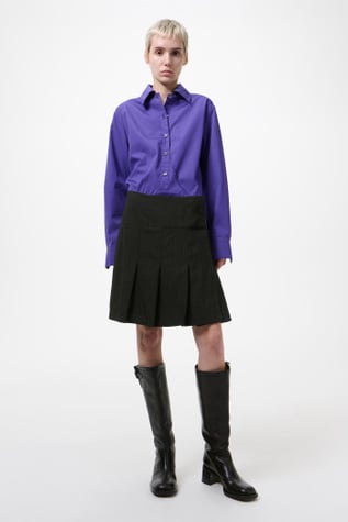 Girdle Skirt Soot Black Techflax