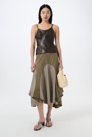 Petti Skirt Dry Thyme Shade Cotton
