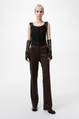 Poise Trouser Crushed Grape Formflex Weave