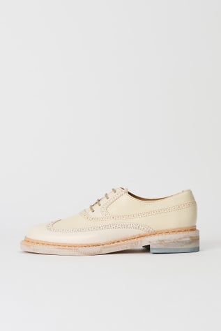 Brogue Parade Deep Ecru Leather