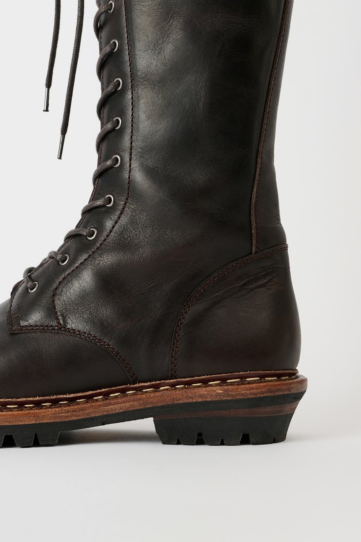 Our Legacy - Camion Boot Deep Olive Leather