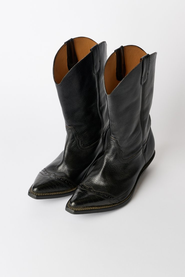 Our Legacy - Quest Boot Black Tensile Cattle Hide