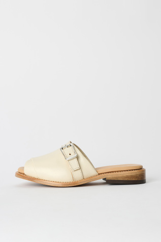 Ginza Sandal Deep Ecru Leather