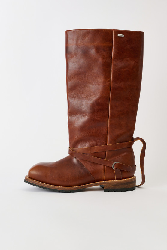 Our Legacy - High Engine Boot Whiskey Rich Calfskin