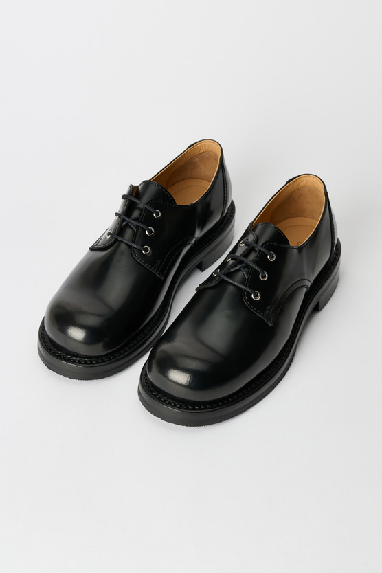 OUR LEGACY RECEPTION SHOE サイズ43 Our Legacy - Reception Shoe Glazed Black Leather