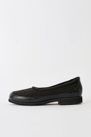 Bohemian Slipper Deep Black Leather