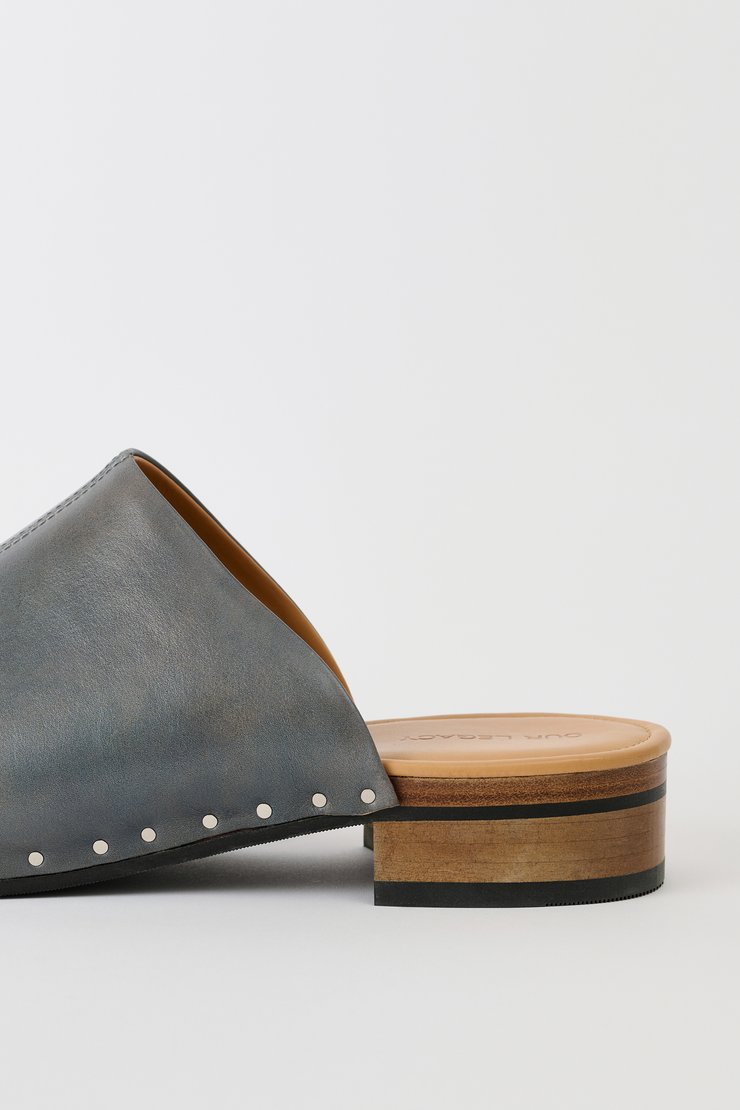 Our Legacy - Naoto Clog Black Supple Cow Hide