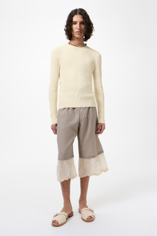 Compact Roundneck Neutral White Refined Silk