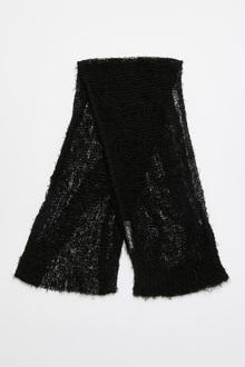 Our Legacy - Net Scarf Black Ragged Open Linen