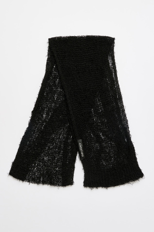 Our Legacy - Net Scarf Black Ragged Open Linen