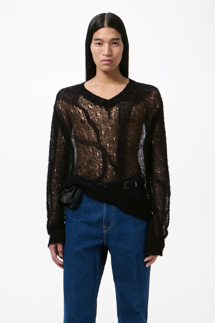 Our Legacy - Cardigan Black Mohair