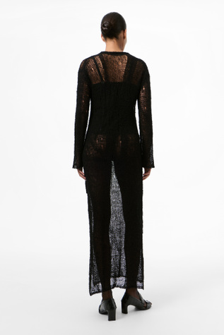 今季新品 アワーレガシー OUR LEGACY DAWN DRESS レース Our Legacy - Tower Dress Black Ragged Open Linen