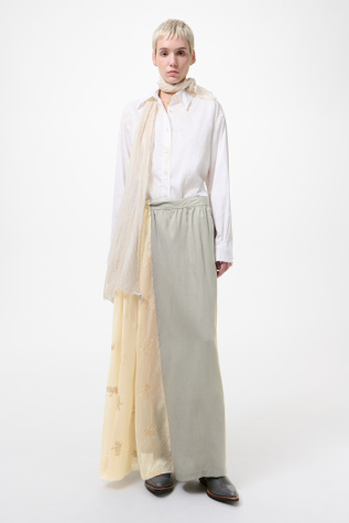 Beach Skirt Willow Grey Softflow Tencel