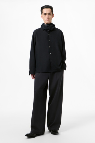 Every Shirt Draping Black Lyocell