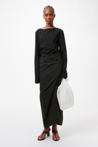 Twisted Dress Void Black Clean Jersey