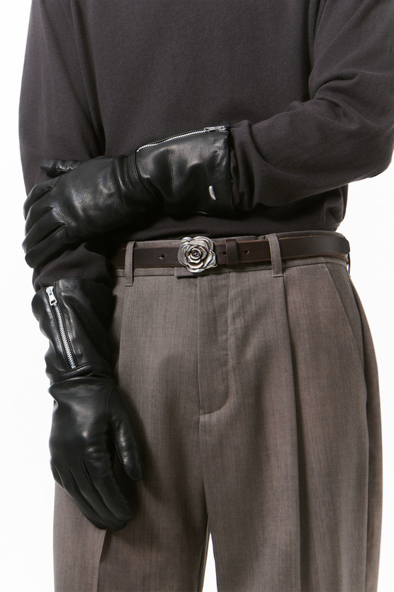 Our Legacy - Zipped Glove Black Nappa