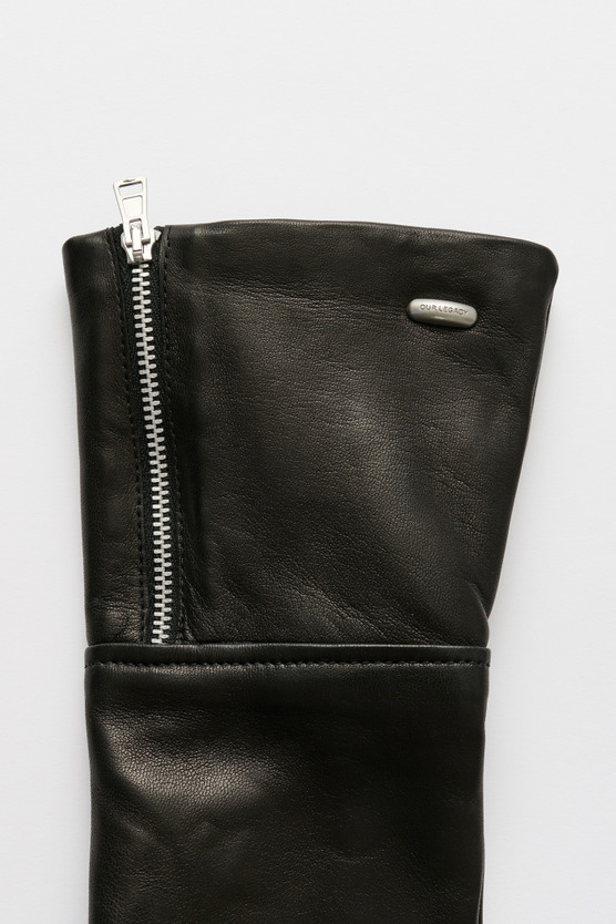 Our Legacy - Zipped Glove Black Nappa