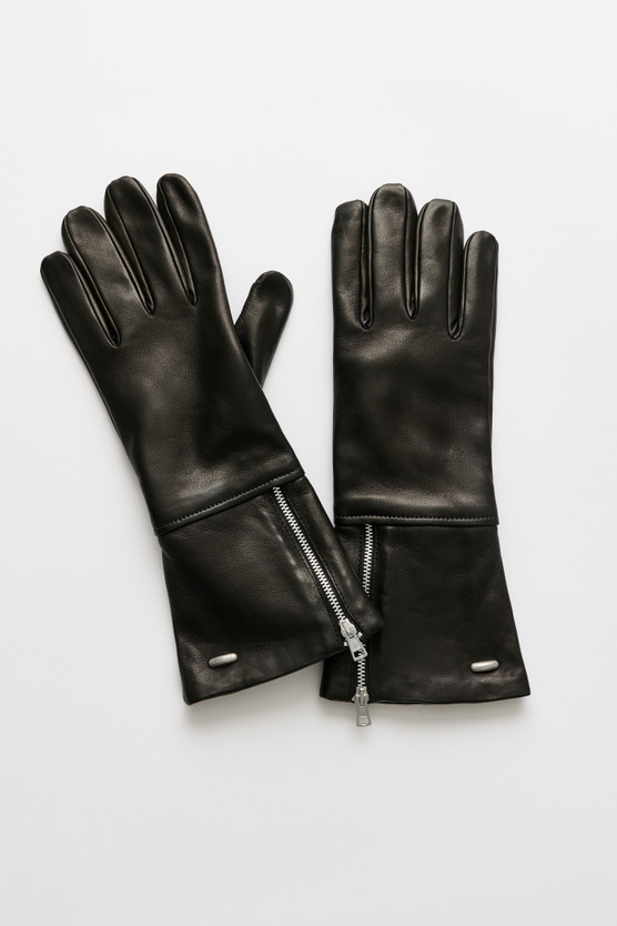 Our Legacy - Zipped Glove Black Nappa