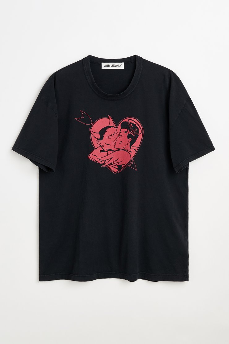 Our Legacy - New Box T-Shirt Black Clean Jersey