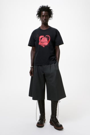 Loose T-Shirt Love Story Print