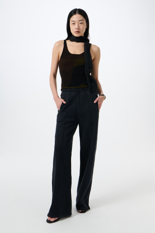 Lounge Pants Washed Black Star Fleece