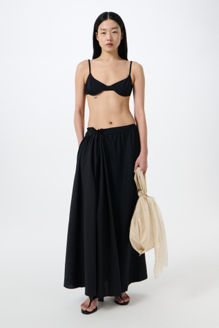 Meguro Bikini Top Jet Black Jersey