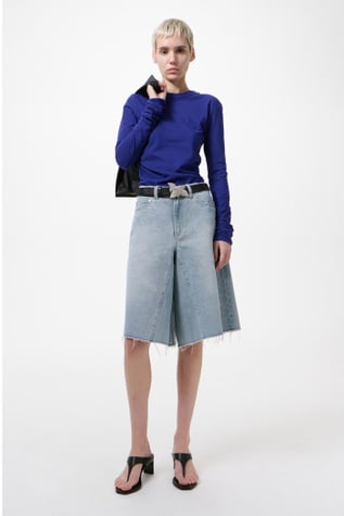 Midi Shorts Pale Coast Wash