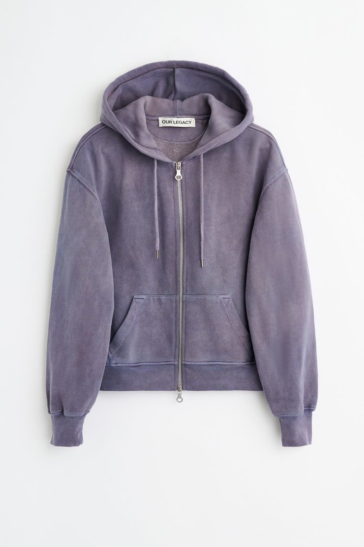 Our Legacy - Slim Zip Longsleeve Coal Essential Rib