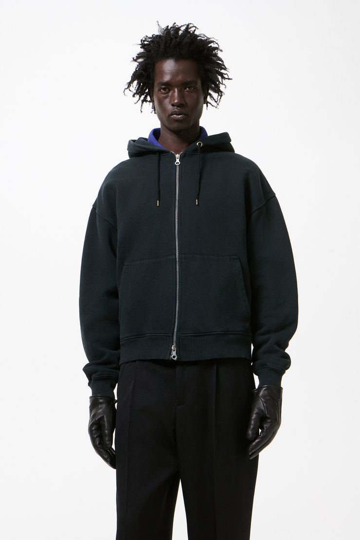 Our Legacy - Rascal Hood Washed Black Star Fleece