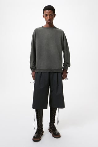 Slack Sweatshirt Washed Black Rogue Loopback