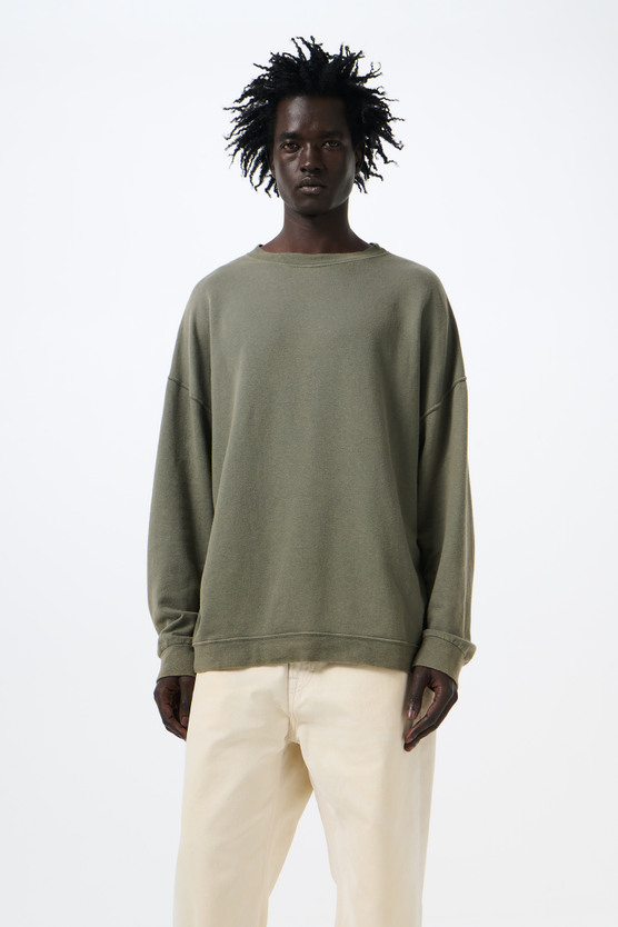Our Legacy - Slack Sweatshirt Worn Olive Rogue Loopback