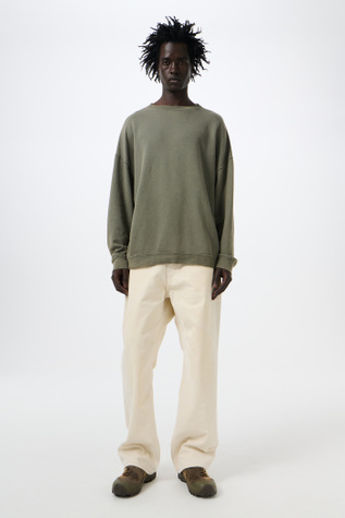 Slack Sweatshirt Worn Olive Rogue Loopback