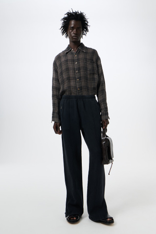 Track Pants Washed Black Star Fleece