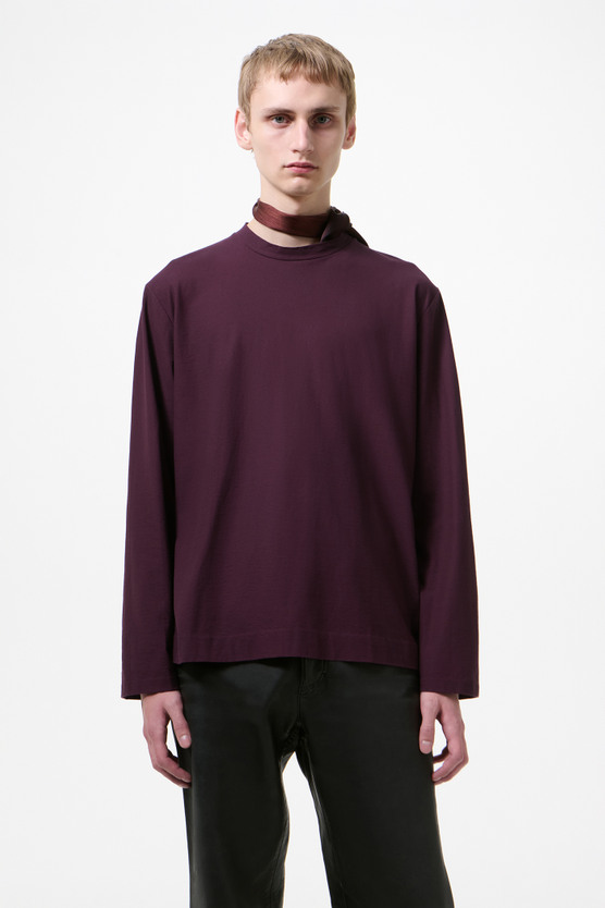 Our Legacy - Box Longsleeve Damson High Twist Jersey