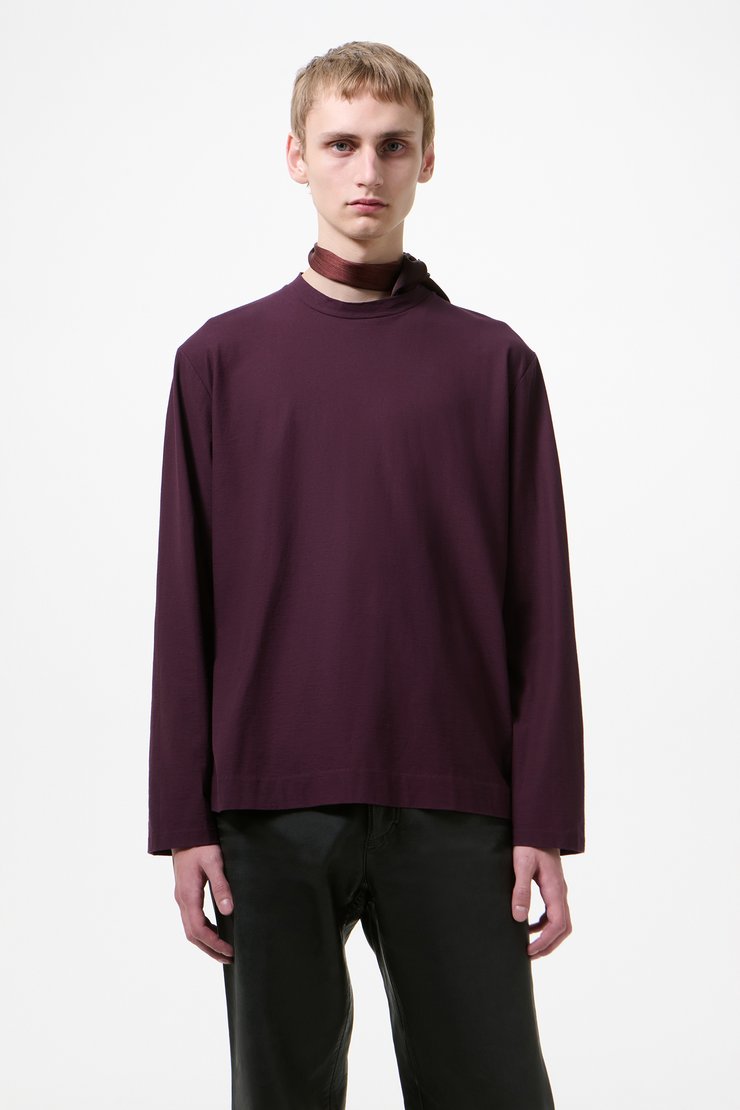 Our Legacy - Box Longsleeve Damson High Twist Jersey
