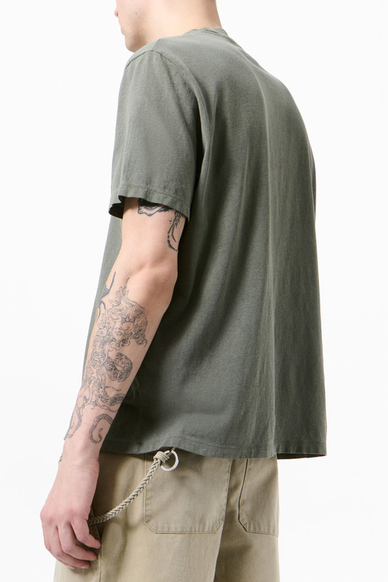 Our Legacy - Box T-Shirt Worn Olive Legacy Jersey