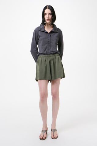 Gored Shorts Worn Olive Legacy Jersey