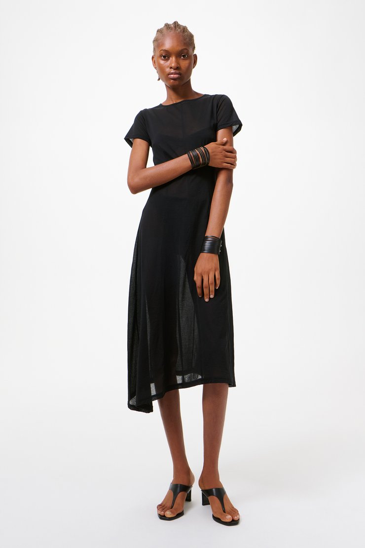black t shirt dress knee length Womens TreeBlend T-Shirt Dress main image 0