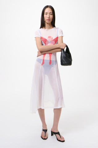 Ragged Dress Cybernetic Demon Print