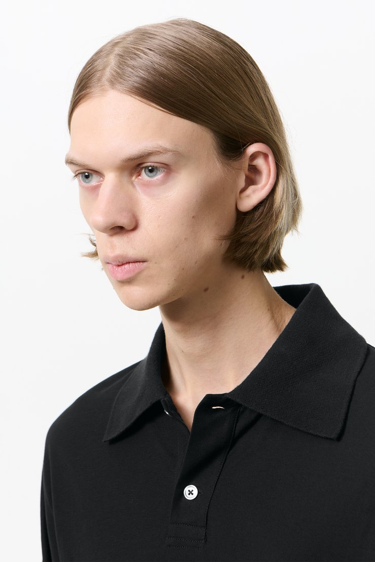 Our Legacy - Rugby Longsleeve Black High Twist Jersey