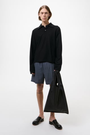 Rugby Longsleeve Black High Twist Jersey