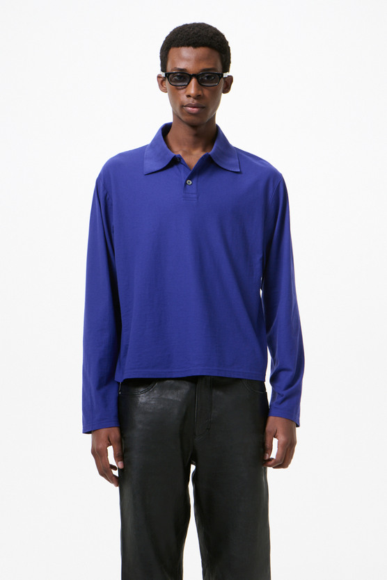 Our Legacy - Rugby Longsleeve Deep Blue High Twist Jersey
