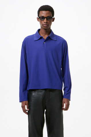 Our Legacy - Rugby Longsleeve Deep Blue High Twist Jersey