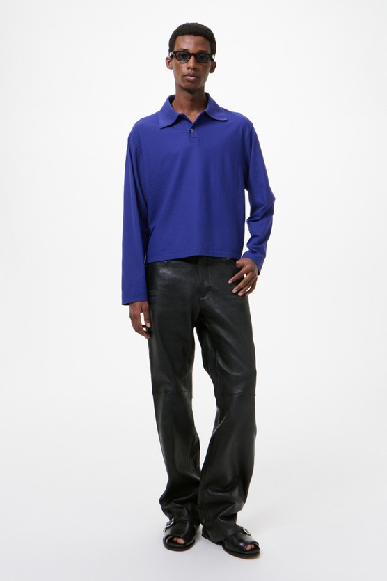 Our Legacy - Rugby Longsleeve Deep Blue High Twist Jersey