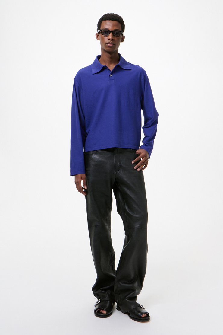Our Legacy - Rugby Longsleeve Deep Blue High Twist Jersey