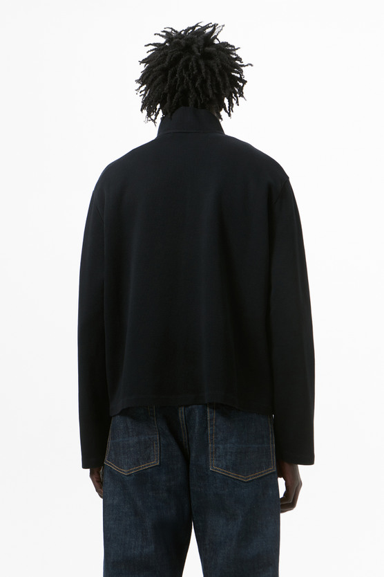 Our Legacy - Shrunken Fullzip Black Athletic Rib