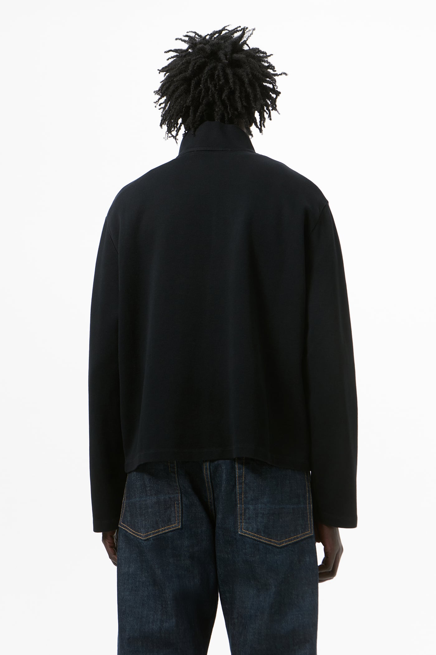 Our Legacy - Shrunken Fullzip Black Athletic Rib