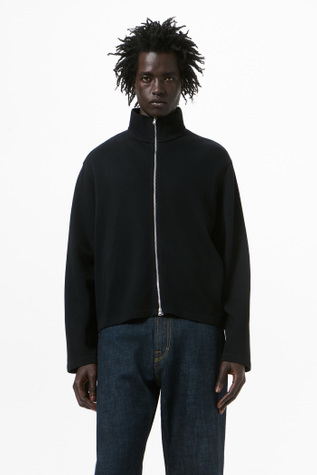 Our Legacy - Shrunken Fullzip Black Athletic Rib